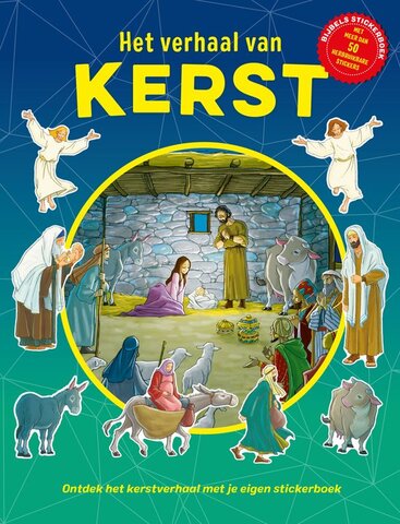 cover het verhaal van kerst stickerboek